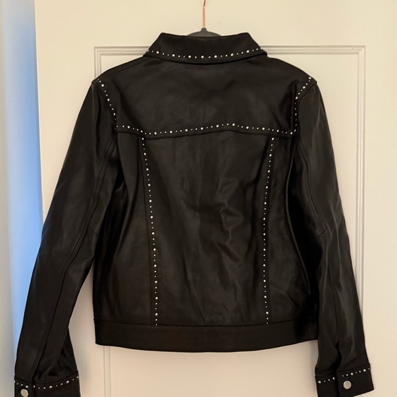 NWT The Kooples Leather Studded Jacket size 3 (Medium/Large) - Picture 4 of 4